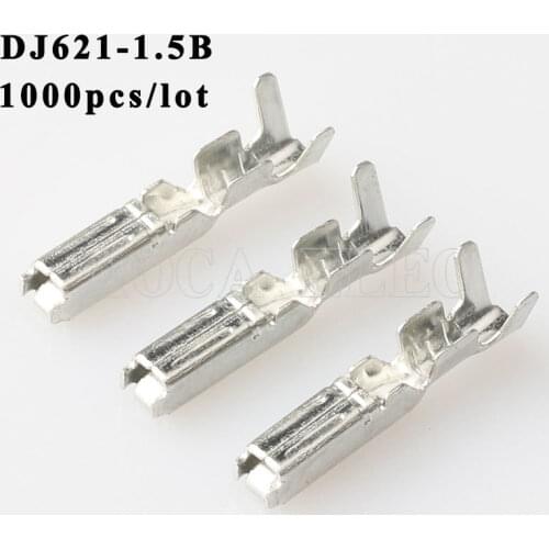 DJ621-1.5B 1000PCS plug terminal Male female wire connector Plugs socket Fuse box Wire harness Soft Jacket car terminal plug