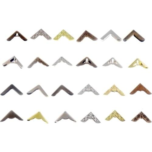 Free Shipping 12PCS Bronze/Silver/Bronze option More style Book Scrapbooking Albums Menus Folders Corner Protectors