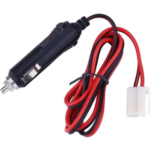 1x Car 12V Male Plug Cigarette Lighter Adapter Power Supply Cord With 1M Cable Wire Apply To Cigarette Lighter Socket