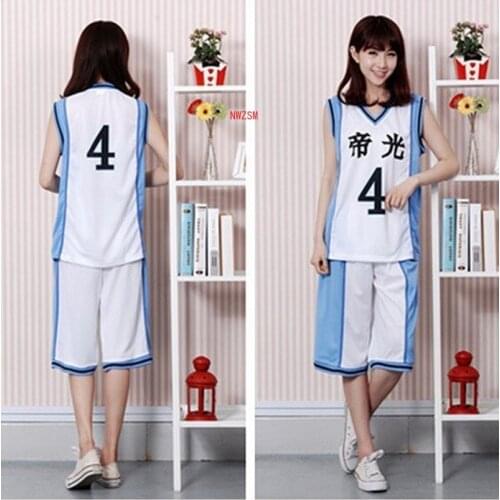 6Styles KUROKOS BASKET BALL Kuroko no Basuke Teiko School #4 5 6 7 8 15 Akashi Seijyuurou uniforms Outfits Cosplay Costume