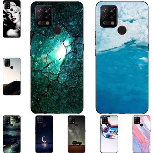 I am alone Phone Case For Tecno Pova 2020 / Pova 2 2021 Premier Bags Fashion Luxury Color Cartoon Printed Paint Mobile