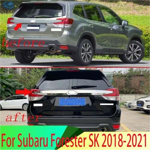 For Subaru Forester SK 2018 2019 Decorate Accessories Stainless steel Rear Boot Door Trim Cover Trunk Lid