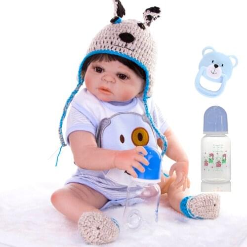 KEIUMI Full Silicone Vinyl Reborn Baby Dolls bebe boneca Reborn Baby Girl Doll Baby Toy Children Surprise Gifts