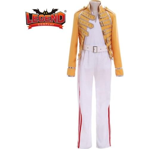 Freddie Mercury Costume Queen Lead Vocals Freddie Mercury outfit kids boys size