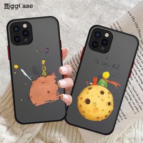 Little Prince Print Shockproof Armor Matte Case For iPhone 11 12 Pro Xs Max XR X 6 7 8Plus SE Mini Luxury Bumper Clear Cover