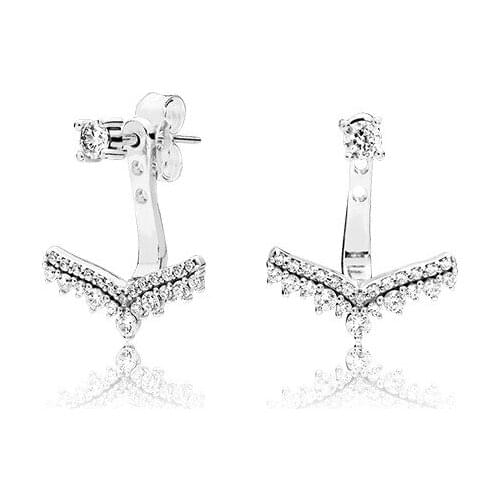 Женские серебрянные серьги Mingshang China At AliExpress