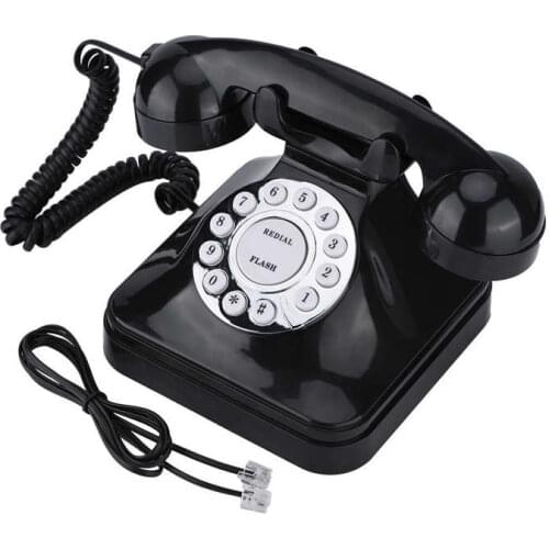 WX-3011 Vintage Black Multi Function Plastic Home Telephone Retro Wire Landline Phone telefon