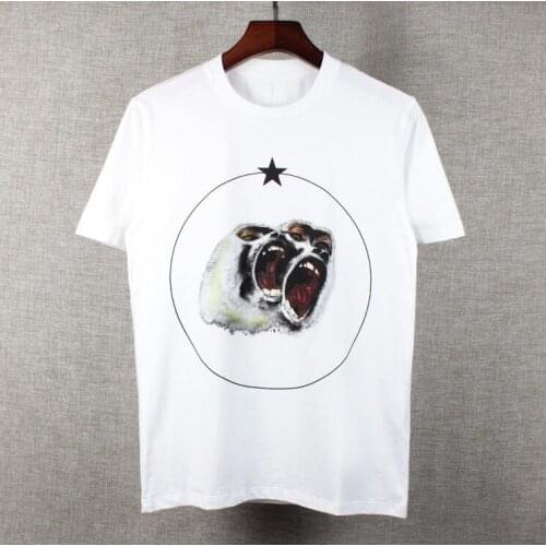 Fashion New 2020 parkour White roar orangutan T Shirts T-Shirt Hip Hop Skateboard Street Cotton T-Shirts Tee Top #28