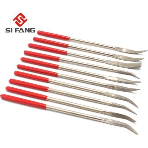 10Pcs Diamond Needle File Set Jeweler Wood Carving Models Metal Glass Stone Craft Tools