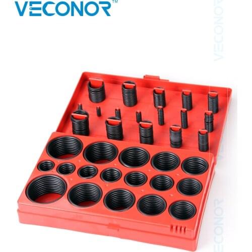 VECONOR Top Quality 419 PCS 419pcs High Temperature Transmission Kit Part Rubber Seal Assortment O-Ring Seals Set Nitrile Rubber