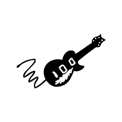Electric Guitar Musical Instrument Sticker Car Decal Rear windshield Window Decor Waterproof Vinyl Bumper L538