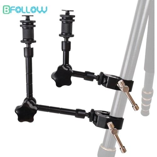 BFOLLOW Magic Boom Arm 7" 11" 22" Clamp Mount Wall Bracket Articulated for DSLR Camera Light Shooting Video Studio