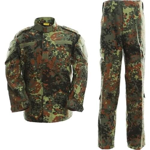 German Army Jungle Camouflage Clothes Military Combat Uniform Tactical Mens Jackets And Pants Hunt Clothing