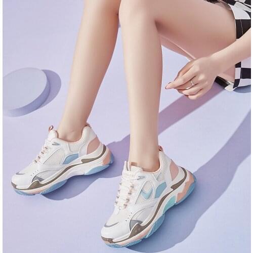 2021 Spring New Style Women Shoes Students Daddy Shoes Sports Shoes Breathable Color Matching Women Sneakers Fashion Casual Sho