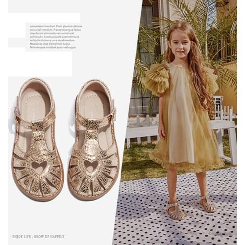 Dolakids Spring 2021 new Childrens Shoes Princess Shoes Sheepskin Leather Shoes Summer Flat Shoes Baby Single Shoes
