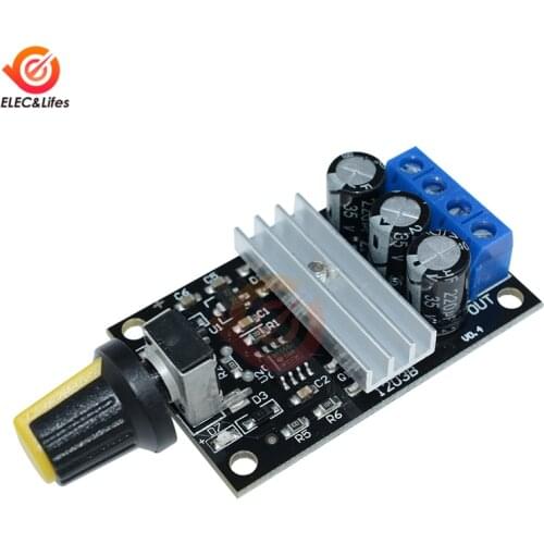 NE555 6V-28V 80W 3A PWM DC Motor Speed Controller Regulator Adjustable Speed Control Switch Fan DC Motor Governor 12V 24V