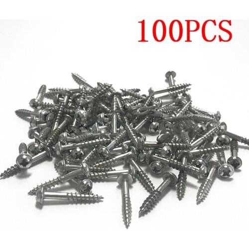 100pc High Strength Oblique Oblique Hole Self Tapping Screws For Pocket Hole Jig Stainless Steel Phillips Screws Furniture Screw