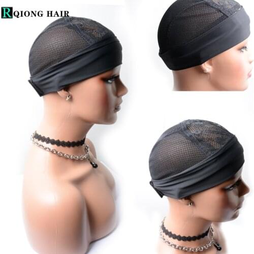 3 Types Headband Wig Cap For Making Wigs Mesh Dome Breathable Hairnets Wig Accessories Tools Lace Wig Cap Factory Sales