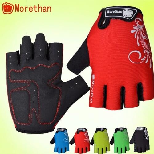 Promotion Bike Gloves Half Finger Team Guantes Ciclismo Breathable Gloves for Man Woman Kids Summer Bicycle Glove 5 Colors