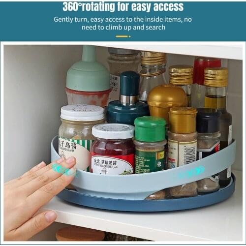 Rotating Spice Rack Household Countertop Multi-Function Spice Storage Box Kitchen Cabinet Spice Storage Racks