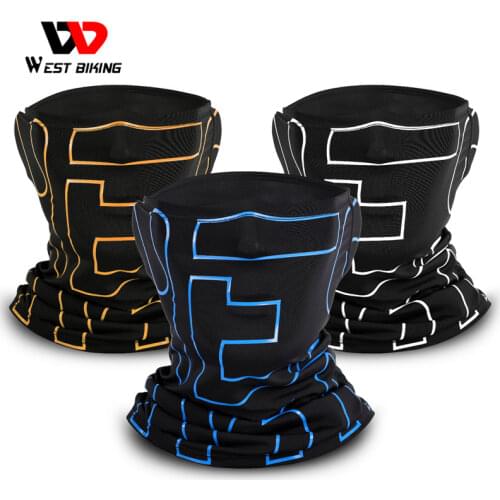 WEST BIKING Cycling Scarf Ice Silk Fabric Anti-UV Windproof Breathable Gentle Headwear Fishing Hiking Sport Unisex Cycling Scarf