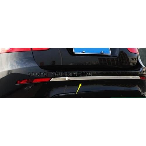 Stainless steel Rear Door Bottom Trunk Lid Tailgate 1pcs for bmw X6 F16 2009-2014