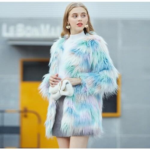 Female Coat Winter Overcoat Female Faux Fur Coat Women Jacket Plus Velvet Womens Teddy Coat Fashion Womens Winter Coats 2021