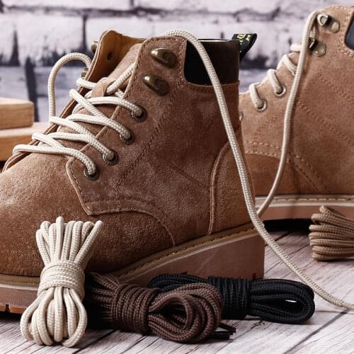 1 Pair Classic Solid Round Shoelaces Durable Polyester Shoe laces Boot Laces Sneaker Shoelace 15 Colors