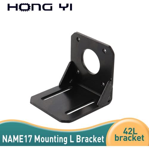 1Pcs NEMA 17 Mounting L Bracket 42 Stepper Motor Steel Bracket Motor Mounts Stand Step Motor