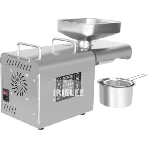 220V/110V Oil Press Machine Stainless steel LED Digital Temperature Control Peanutss Sesame Nut Oil extractor EU/US Plug