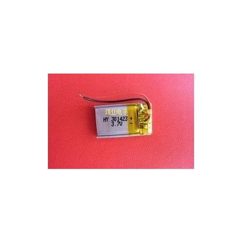3.7V polymer lithium battery 301423 100MAH MP3 Bluetooth headset small speaker small toys Rechargeable Li-ion Cell