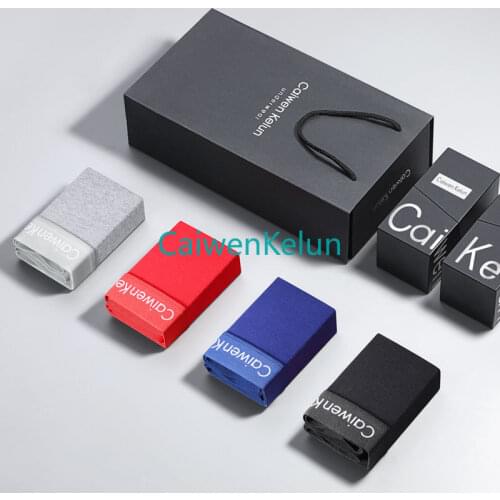 4-piece Gift Box Mens Underwear Boxer Shorts Pure Cotton Youth Summer Sports Breathable Sexy Boxer Shorts