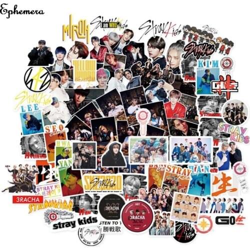 76pcs/set Kpop Stray Kids Character Stickers Cartoon Stray Kids Fashion Cute K-pop Sticker