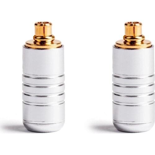 Areyourshop 1Pair Earphone DIY Pin Connector Plug For MMCX UE900 SE535 SE215 Barb Silver Black Hot Sale Plug Jack