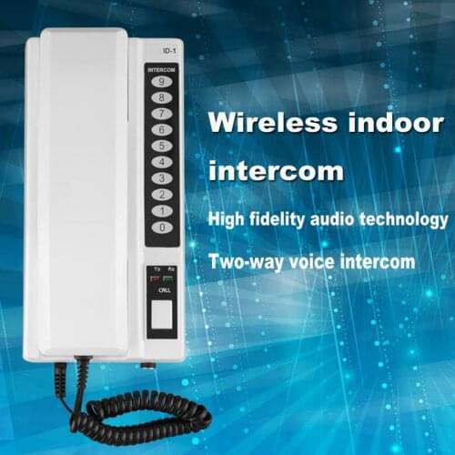 1 PCS 433Mhz Wireless Intercom System Secure Walkie Talkie Handsets Extendable for Warehouse Office Walkie Talkie maison home