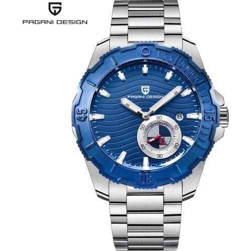 Original PAGANI DESIGN Luxury Brand Mens Mechanical Watches Fashion Automatic Stainless Steel Calendar Wrist Relogio Masculino