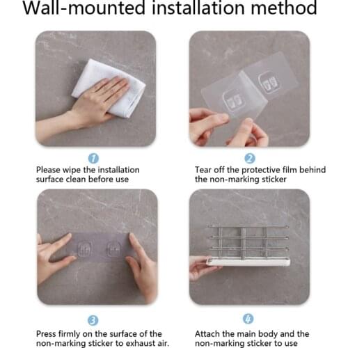 94PF Kitchen Sink Caddy Brush Soap Sponge Holder Wall Mounted Stainless Steel Organizer with Adjustable Panel Drainer Rack