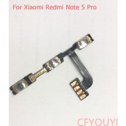 For Xiaomi Redmi Note 5 Pro Power Volume Side Key button Flex Cable Note5 On Off Switch Flex Cable Replacement Part