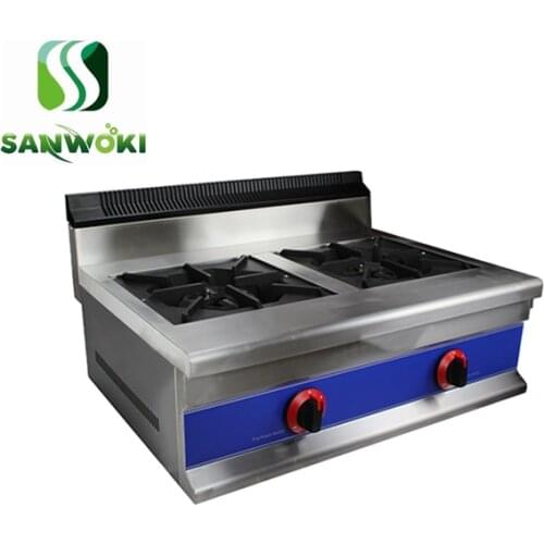 Horizontal LPG gas/Natural gas heating machine gas cooking stove commercial 2 burners Stainless Steel Gas burner burning machine