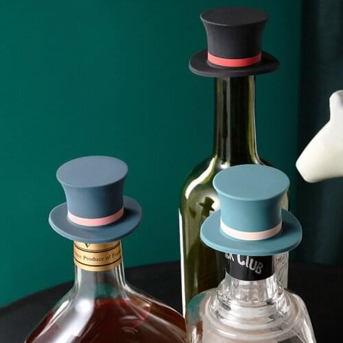 Kitchen Bar Tools Cap Shape Fresh Keeping Plug Bottle Caps 1Pcs Silicone Champagne Beer Beverage Red Wine Stoppers Leak Free