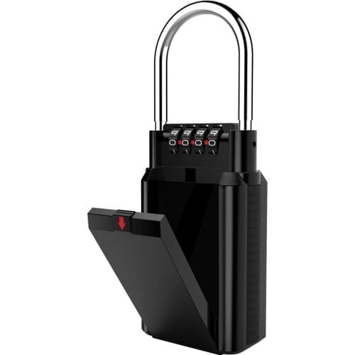 Combination Lock Box Key Storage Lock Box 4-Digit Combination Lock Waterproof Indoor/Outdoor