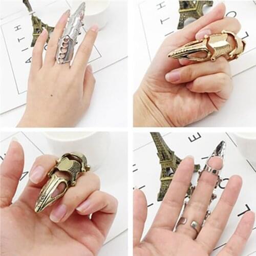 Self defense ring fashion armor ring men and women self defense play cool ring bar singer dancer ghost claw hand claw self defen