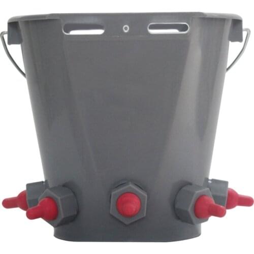 Lamb Feeder with Flexible Rubber Nipple, Goat Feeding Nipple Milk Bucket with Replaceable Feeding Nipple