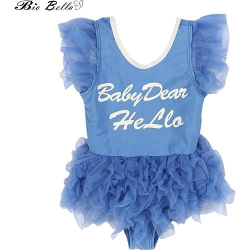 Bathing Suit Girls One-Piece Swimwear Toddler Children Baby Lace Bikini Kids Swim Wear Swimsuit Beachwear for Girl