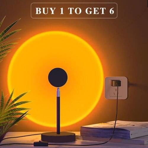 Sunset lamp Novelty Vlog Fill Light Live Video Light Lighting for Photography colorful LED Video Camera Light