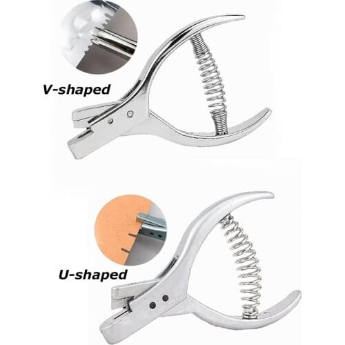 DIY Metal Steel Pattern Hole Notcher Sewing Pliers U/V-shaped Notch Punching Pliers Notch Punch Tailor Designer Maker Tool