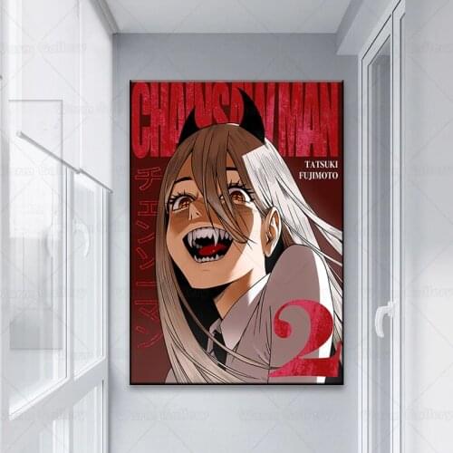 Japan Anime Poster Chainsaw Man Canvas Painting Wall Decor Wall Art Painting Living Study Bedroom Child Room Home Decor