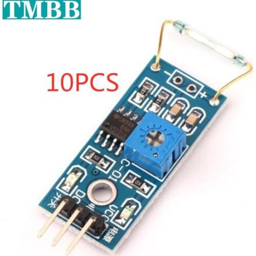 100% NEW 10pcs Reed Switch Sensor Module Magnetron Module Reed Switch Magnetic Control Switch