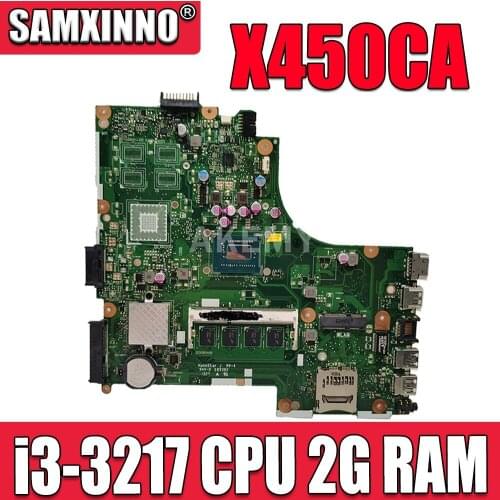 NEW!!! SAMXINNO For Asus X450CC X450CA A450C X450C X452C x450VC K450C Motherboard Laptop Mainboard with i3 CPU 2GB