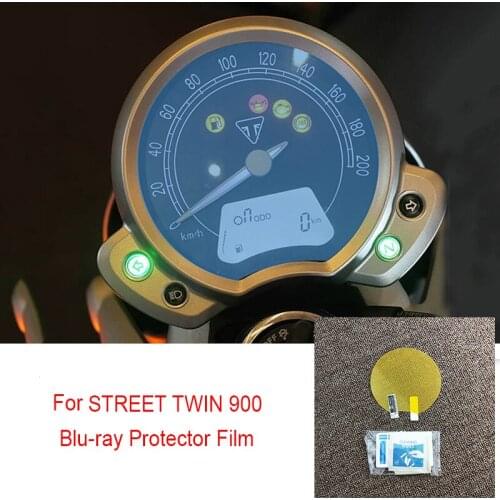 For Triumph STREET TWIN 900 Motorcycle Motorbike Speedometer Cluster Scratch Protection Film Screen Blu-ray Protector New